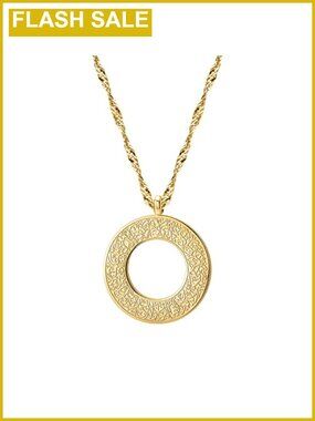 Qitian Islamic Allah Arabic Ayatul Kursi Pendant Necklace 45cm Stainless Steel